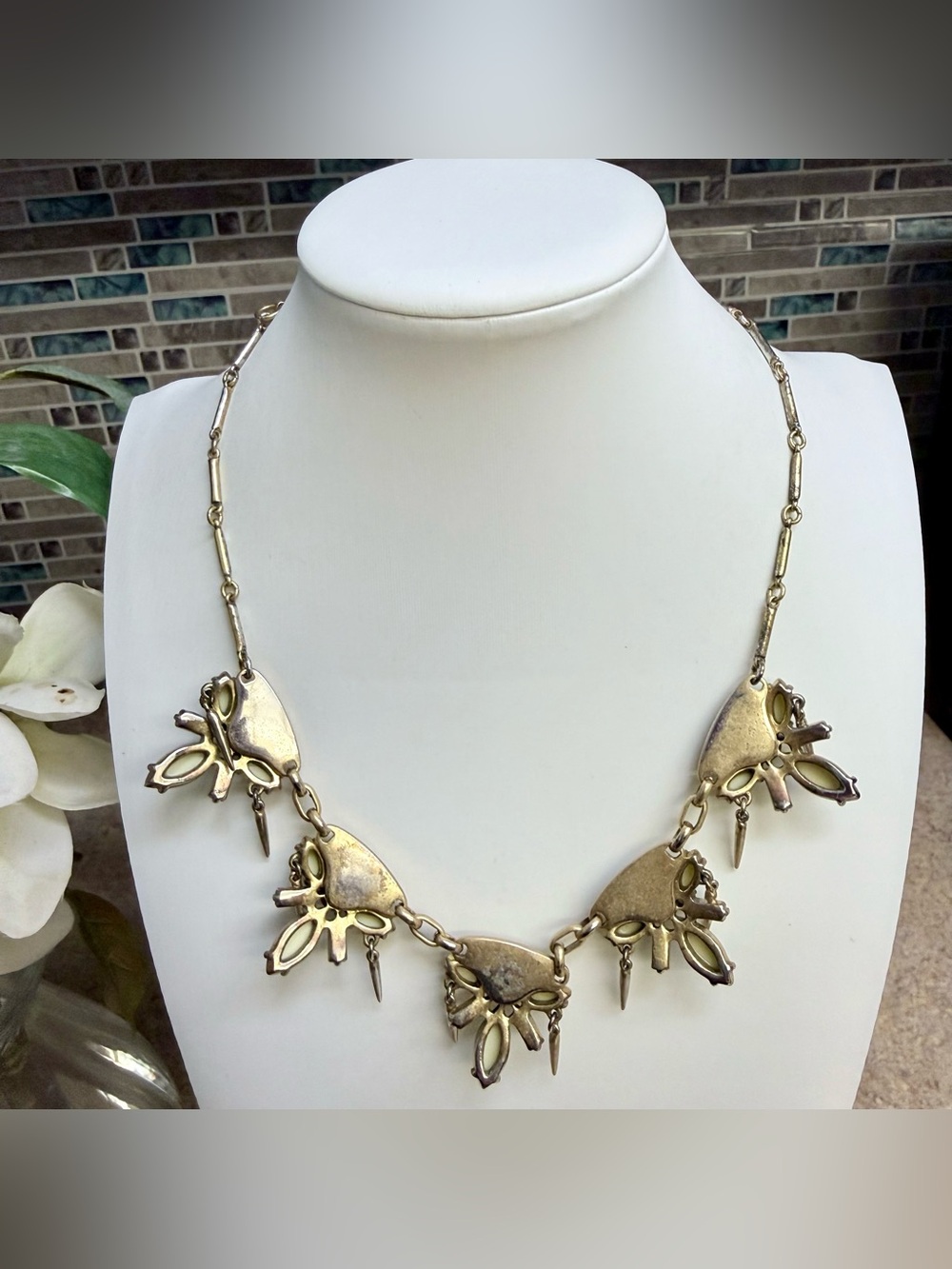 J. Crew Rhinestone Bib Statement necklace - Picture 3 of 4